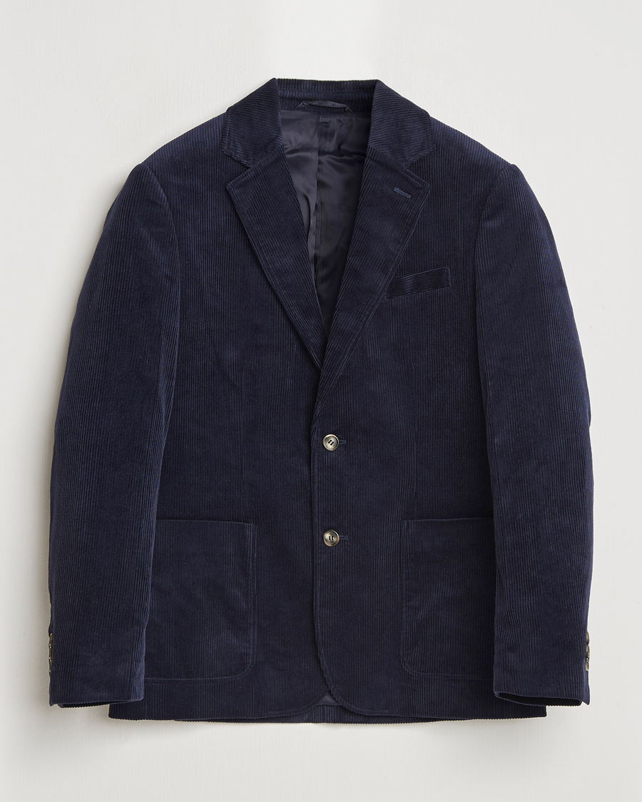 Herr | Kavajer | GANT | Corduroy Blazer Evening Blue