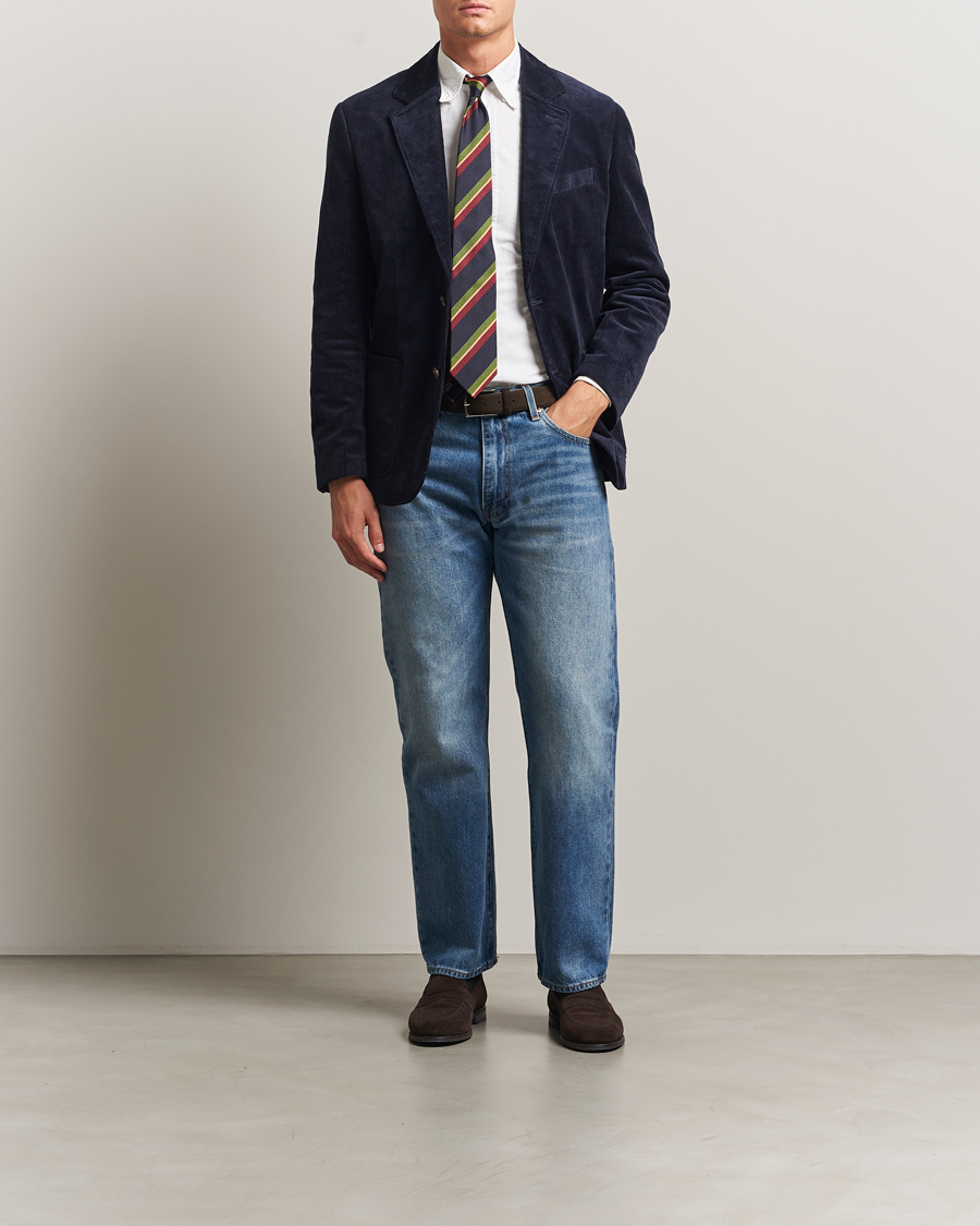 Herr | Kavajer | GANT | Corduroy Blazer Evening Blue