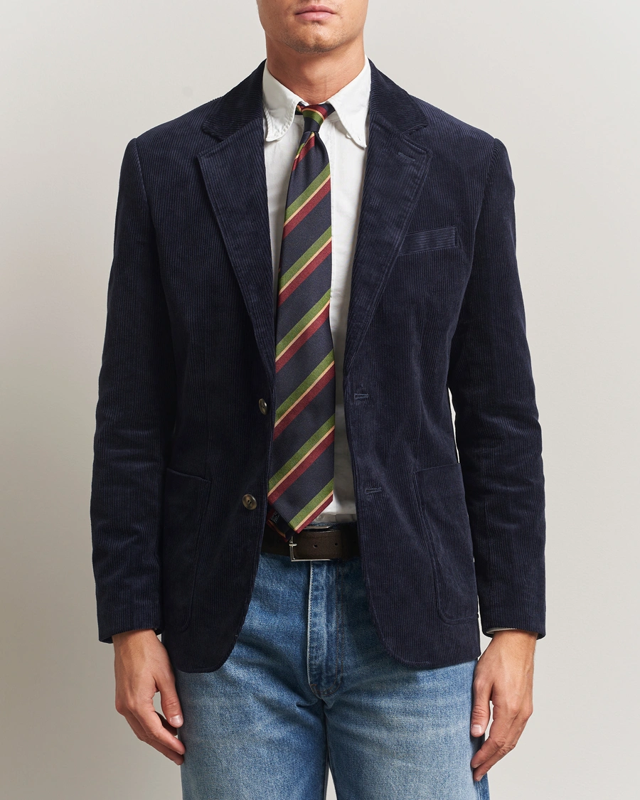 Herr | Kavajer | GANT | Corduroy Blazer Evening Blue