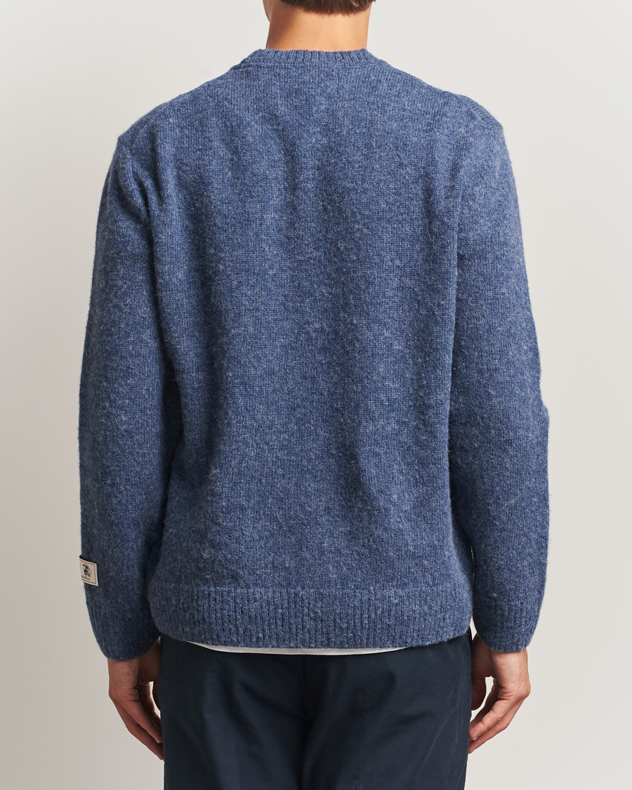 Herr | Tröjor | GANT | Scottish Wool Knitted Crew Neck Sweater Marine Melange
