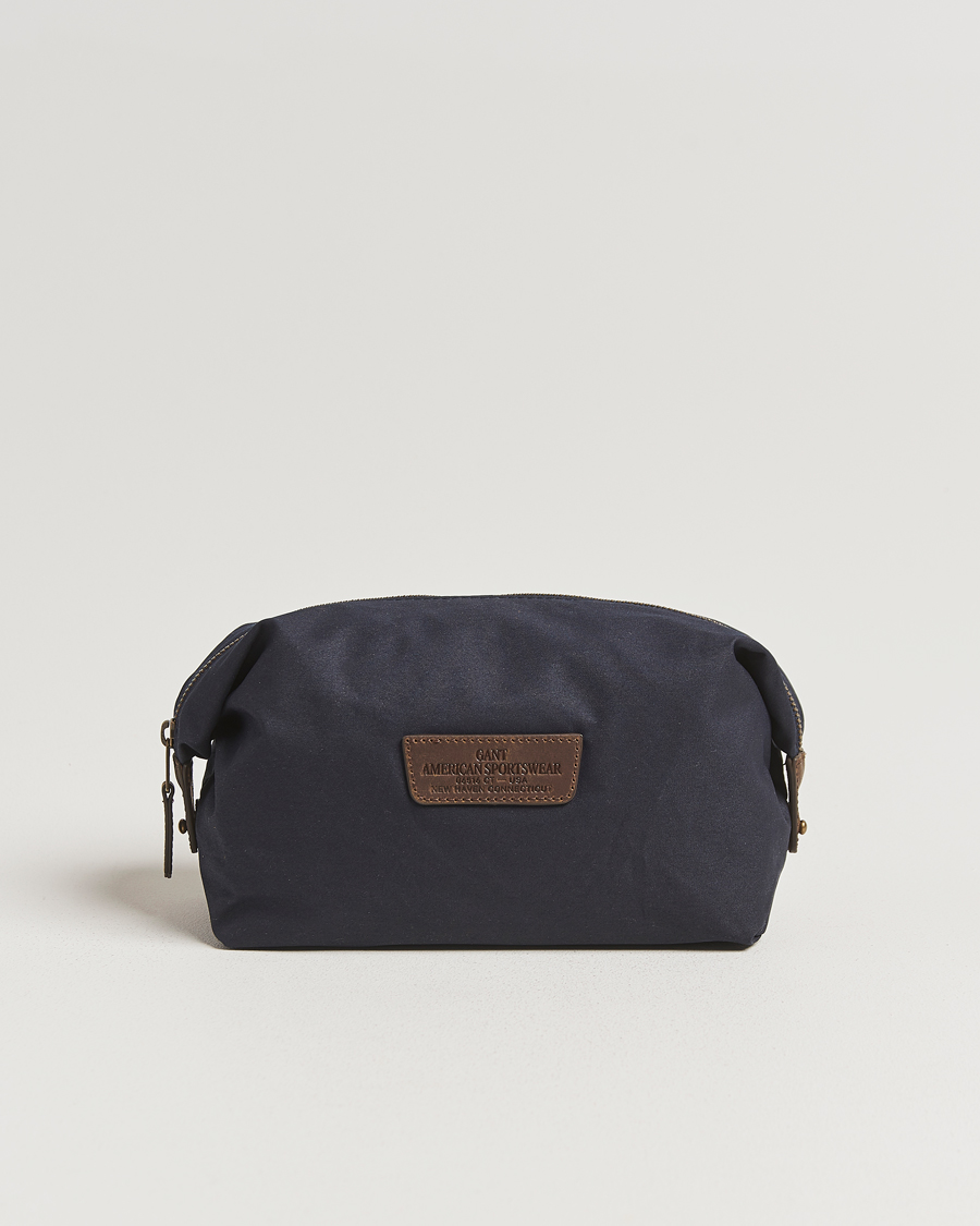 Herr | Väskor | GANT | Waxed Cotton Washbag Evening Blue