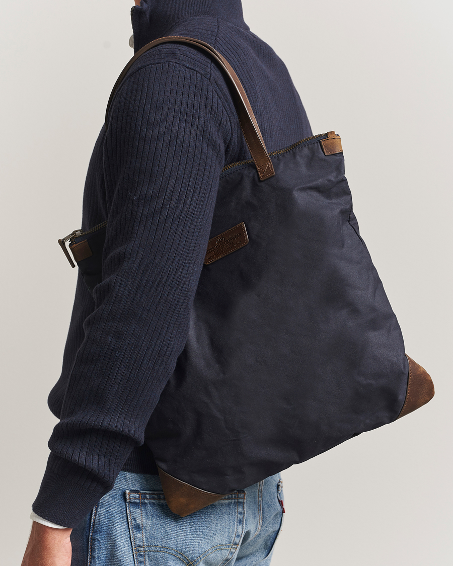 Herr | Väskor | GANT | Waxed Cotton Tote Bag Evening Blue