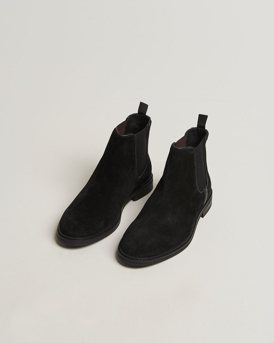 Herr | Kängor | Gant | Bidford Suede Chelsea Boot Black