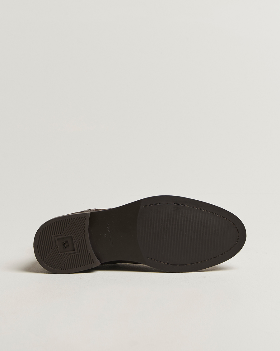 Herr | Kängor | GANT | Bidford Suede Chelsea Boot Dark Brown