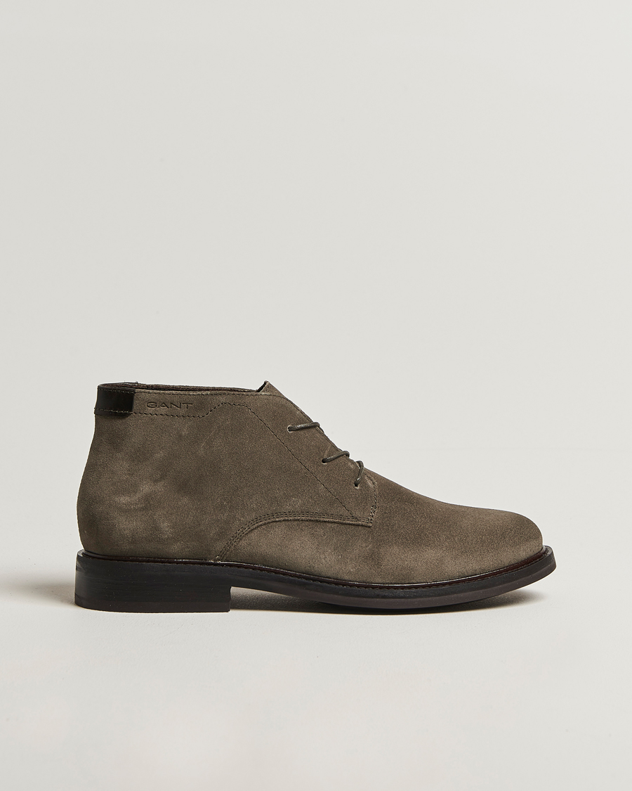 Herr | Kängor | Gant | St Fairkon Suede Chukka Boot Dark Taupe