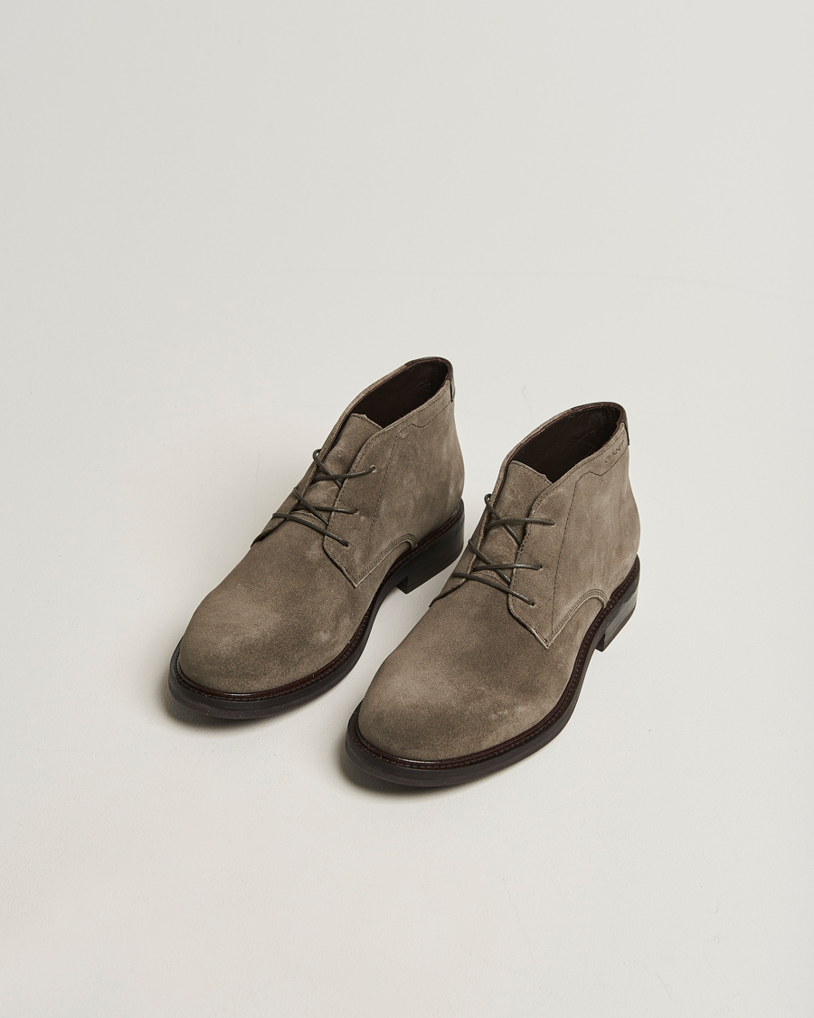 Herr | Kängor | Gant | St Fairkon Suede Chukka Boot Dark Taupe