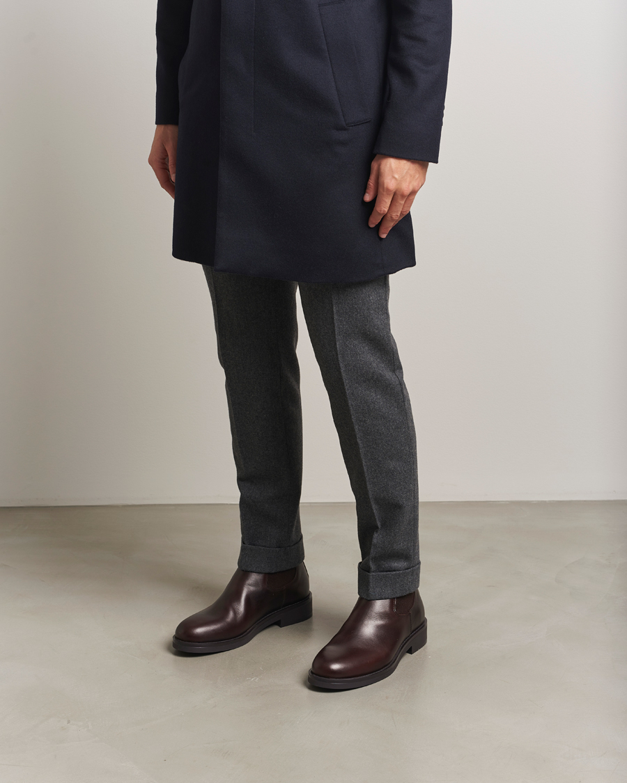 Herr | Kängor | GANT | Prepdale Leather Chelsea Boot Dark Brown