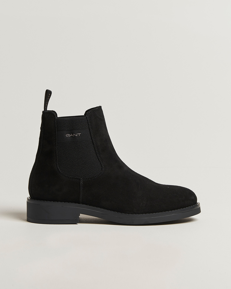 Herr | Kängor | GANT | Prepdale Suede Chelsea Boot Black