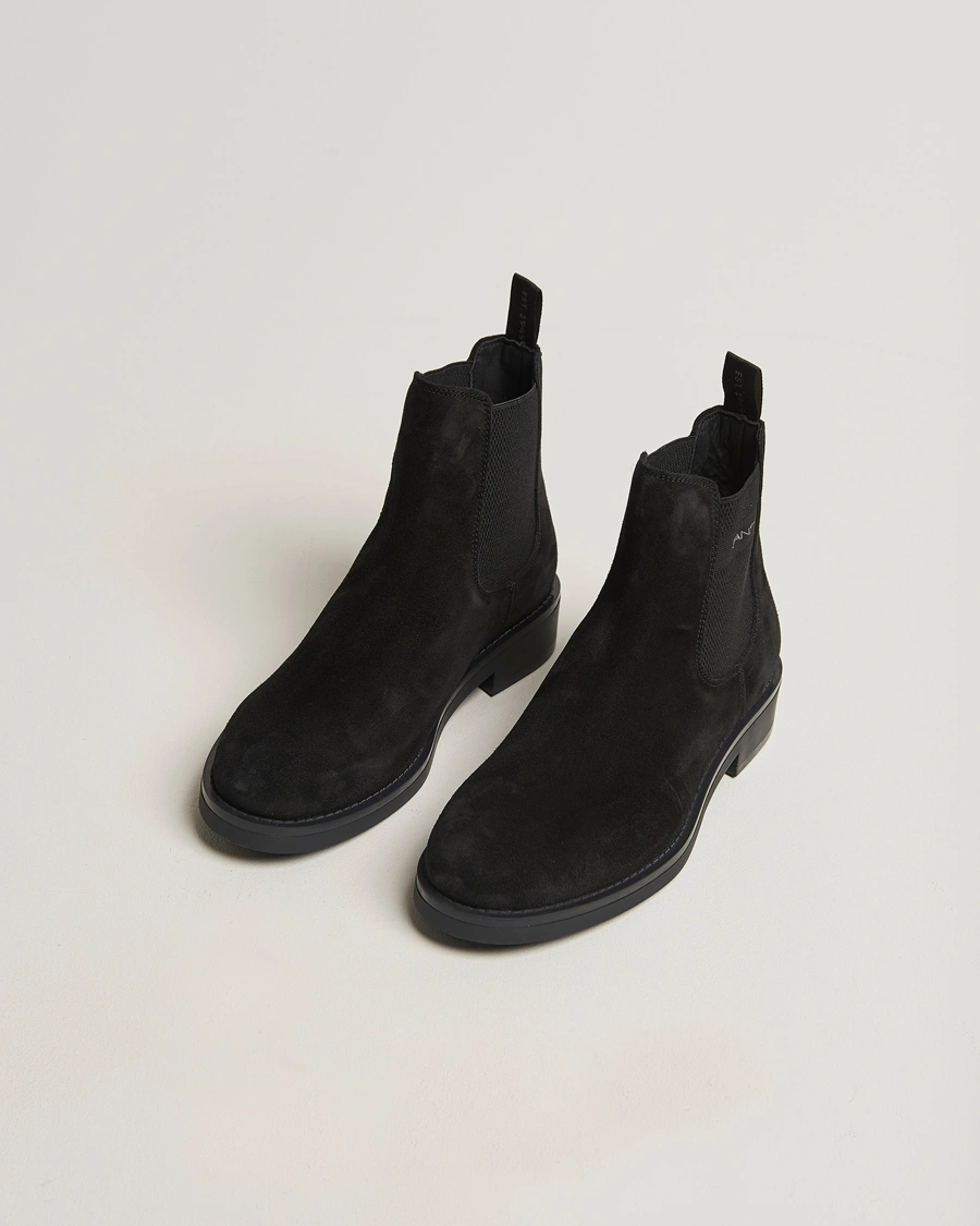 Herr | Kängor | GANT | Prepdale Suede Chelsea Boot Black