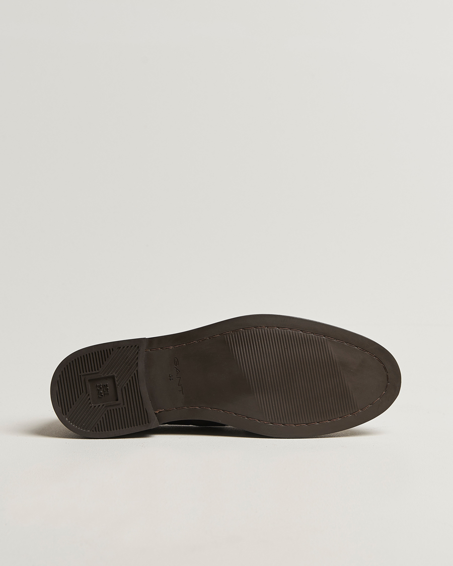 Herr | Loafers | GANT | Lozham Suede Tassle Loafer Dark Brown