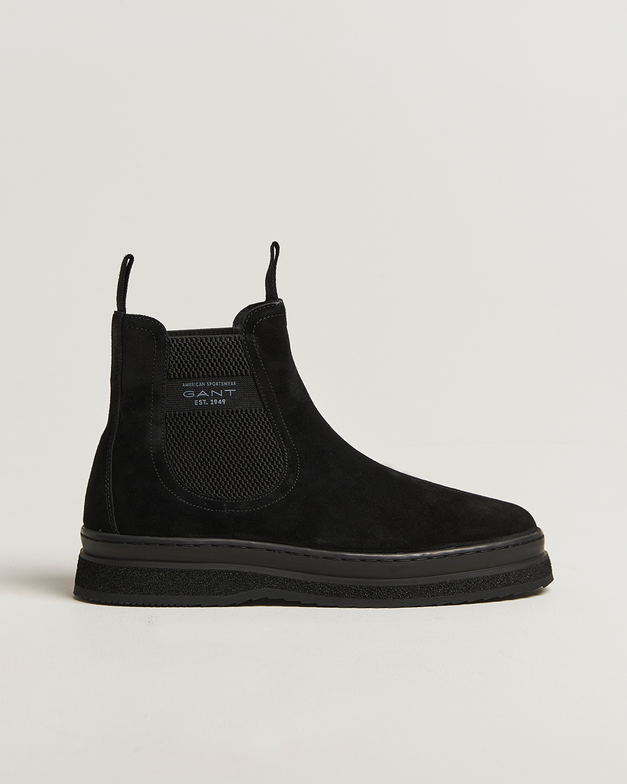 Herr | Kängor | GANT | Blistown Shearling Suede Chelsea Boot Black