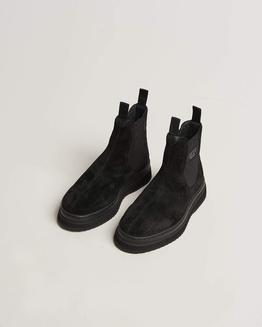 Herr | Kängor | GANT | Blistown Shearling Suede Chelsea Boot Black