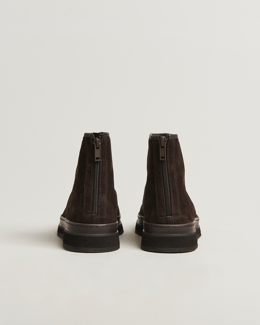 Herr | Kängor | GANT | Blistown Shearling Suede Curling Boot Espresso Brown