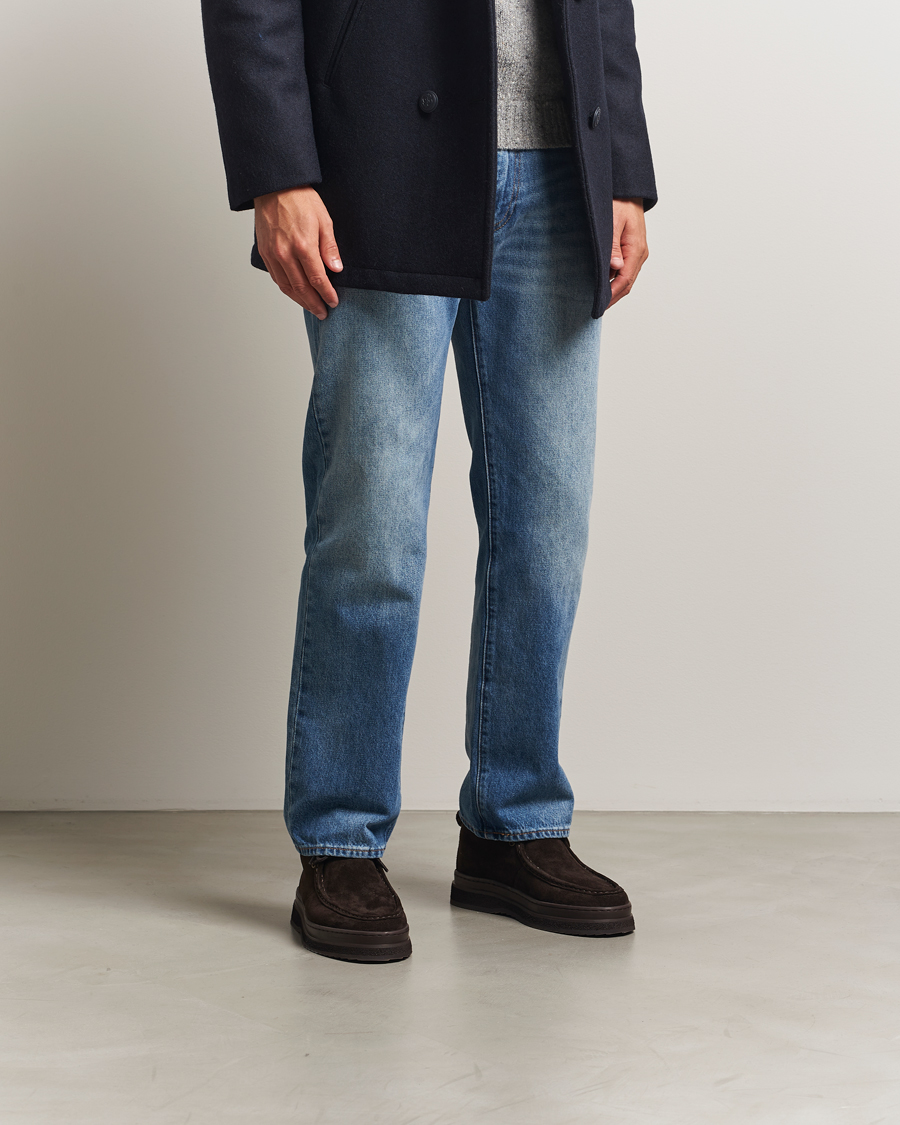 Herr | Kängor | Gant | Blistown Suede Moc Toe Boot Espresso Brown