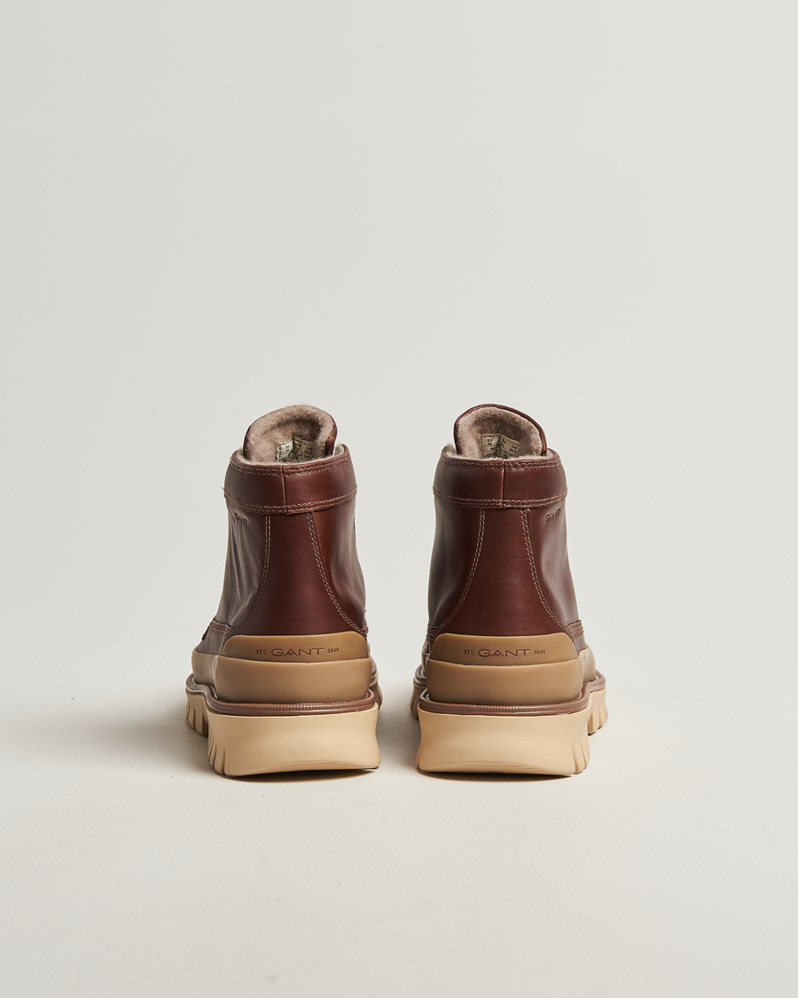 Herr | Kängor | GANT | Nebrada Leather Moc Toe Boot Cognac