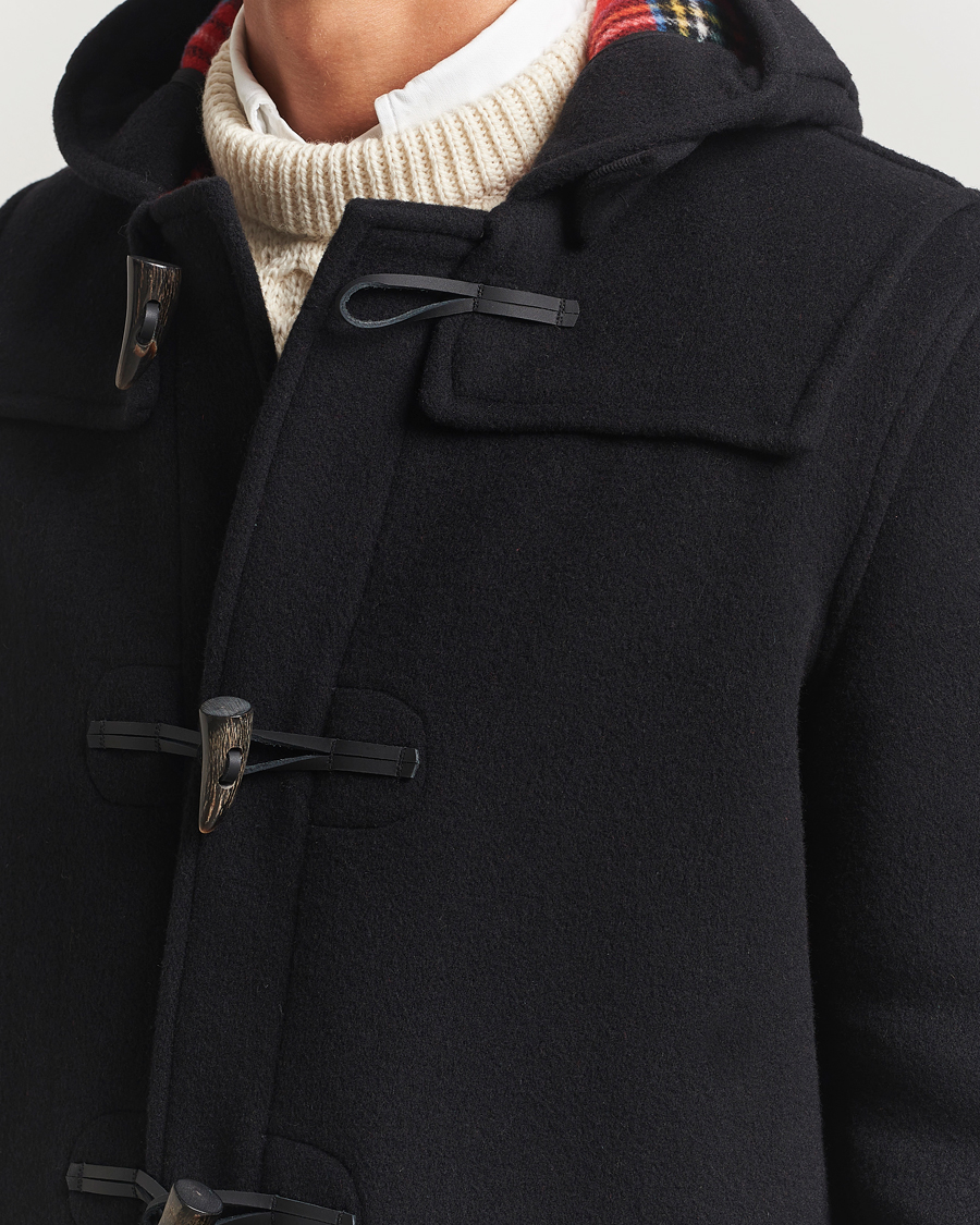 Herr | Jackor | Gloverall | Mid Length Duffle Coat Navy/Dress Gordon