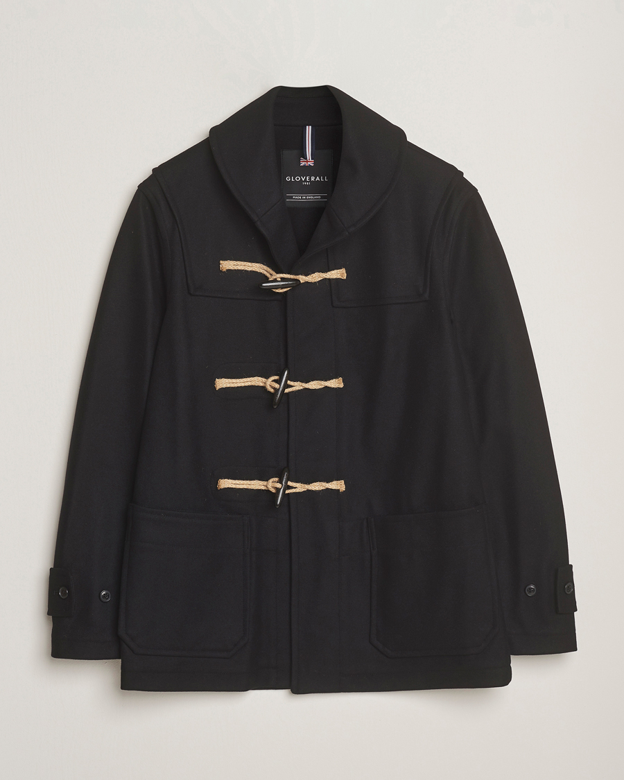 Herr | Jackor | Gloverall | Shawl Collar Duffle Jacket Black