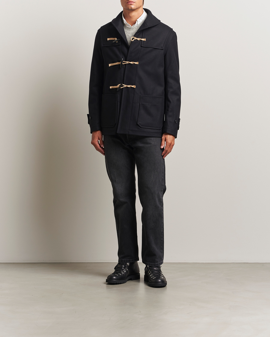 Herr | Jackor | Gloverall | Shawl Collar Duffle Jacket Black