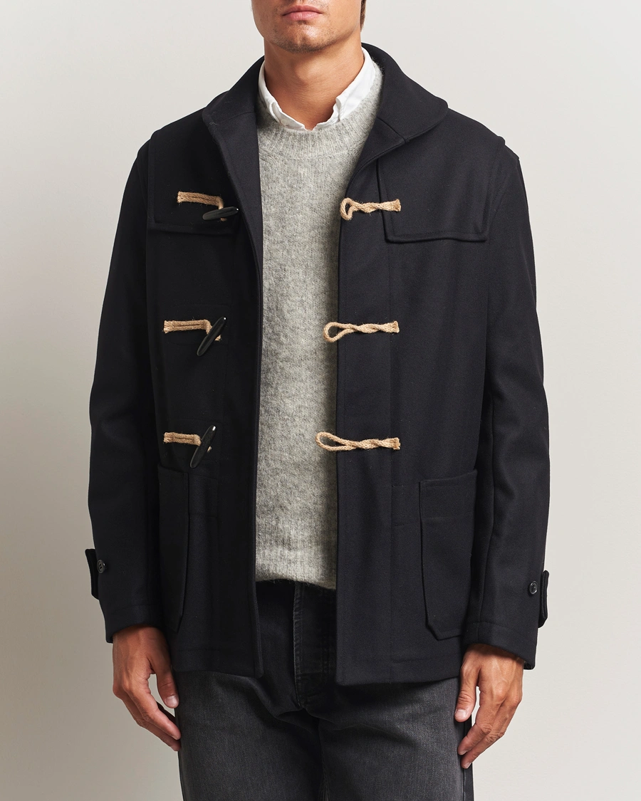 Herr | Jackor | Gloverall | Shawl Collar Duffle Jacket Black