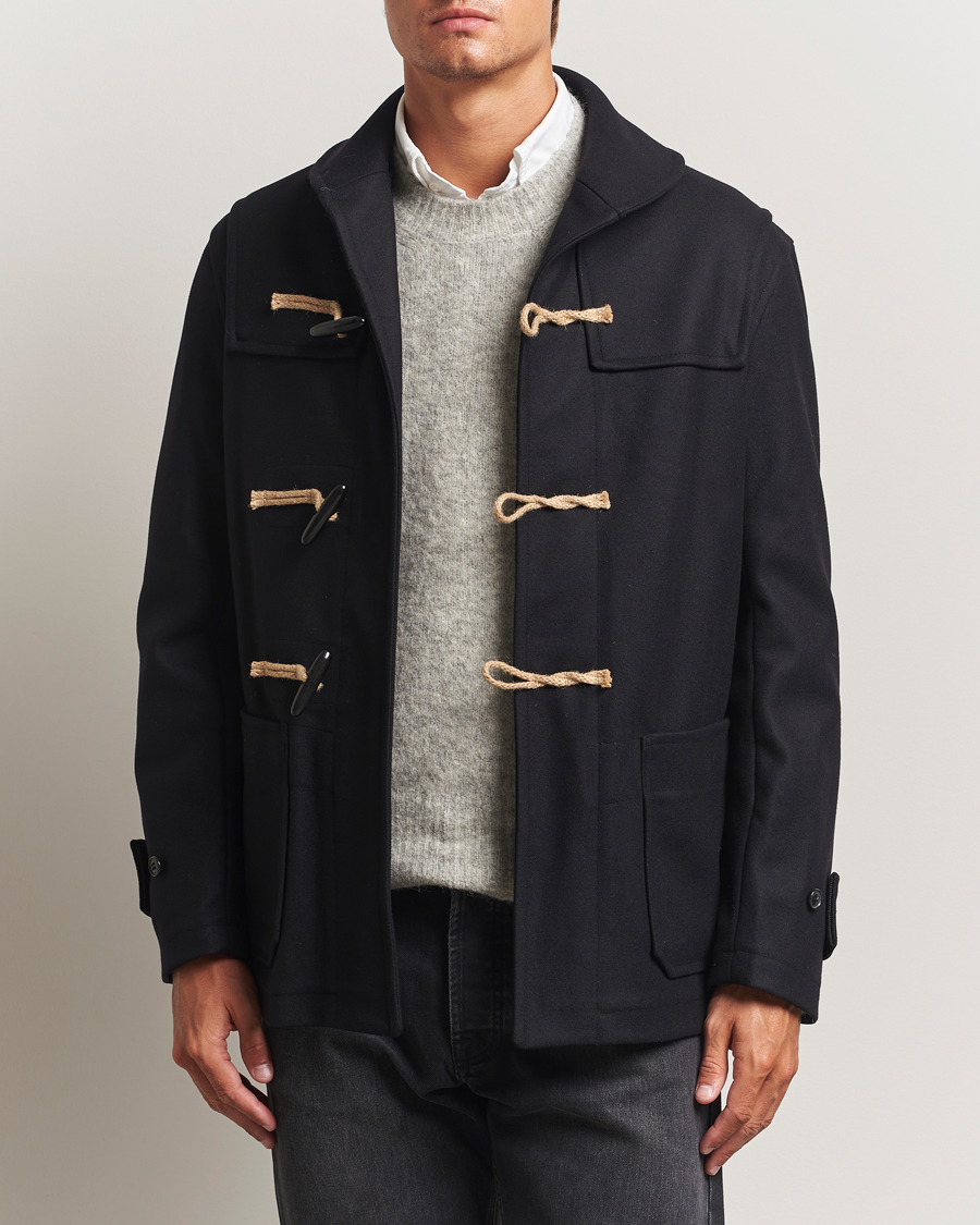 Herr | Jackor | Gloverall | Shawl Collar Duffle Jacket Black