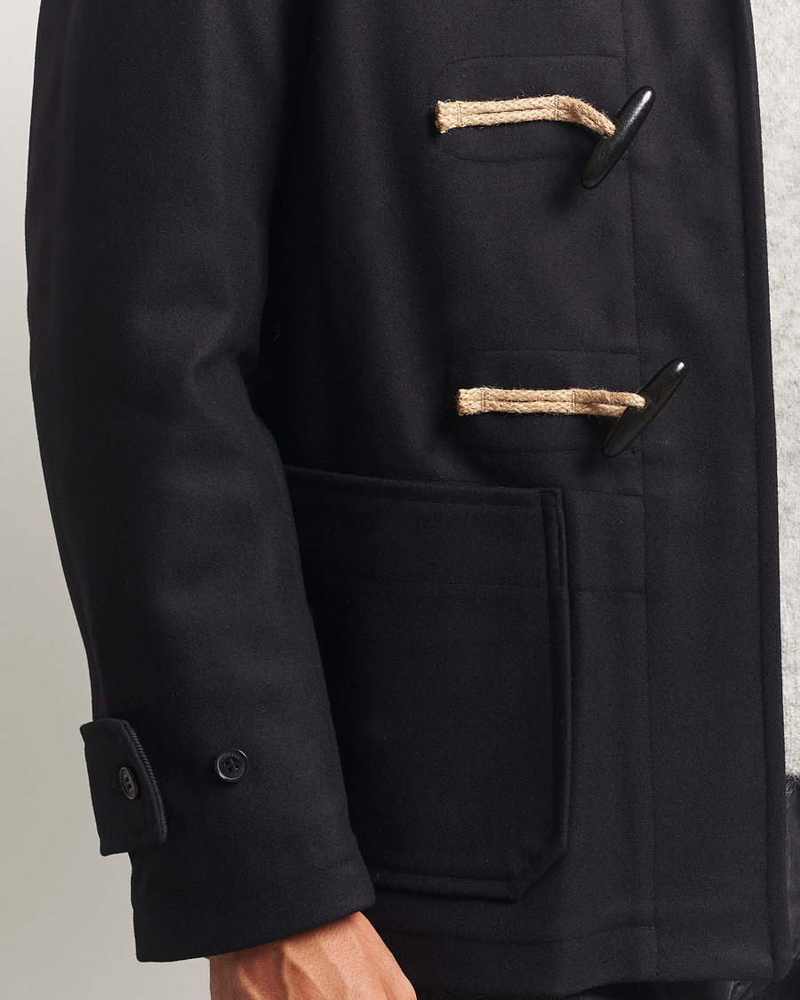 Herr | Jackor | Gloverall | Shawl Collar Duffle Jacket Black