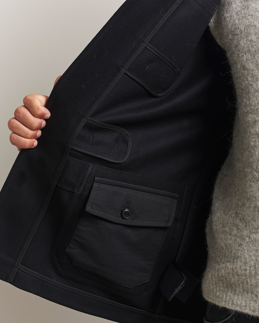 Herr | Jackor | Gloverall | Shawl Collar Duffle Jacket Black