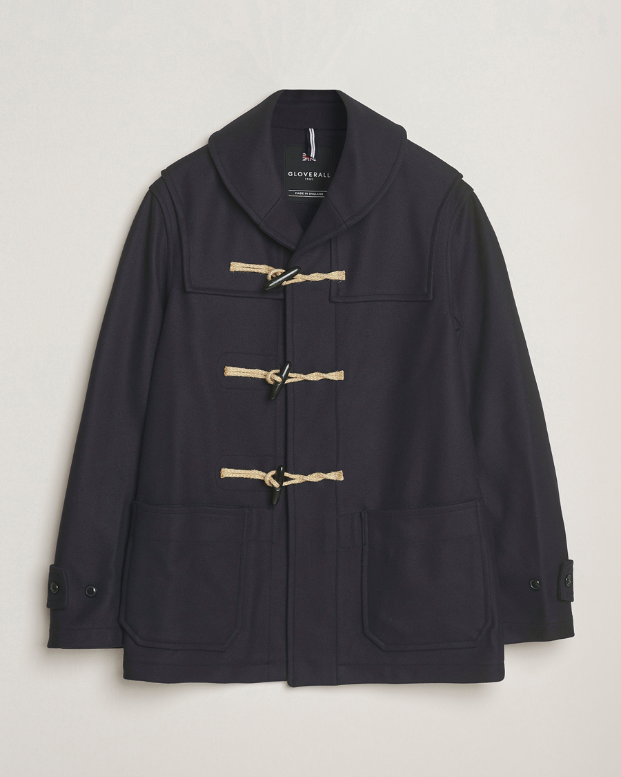 Herr | Jackor | Gloverall | Shawl Collar Duffle Jacket Navy