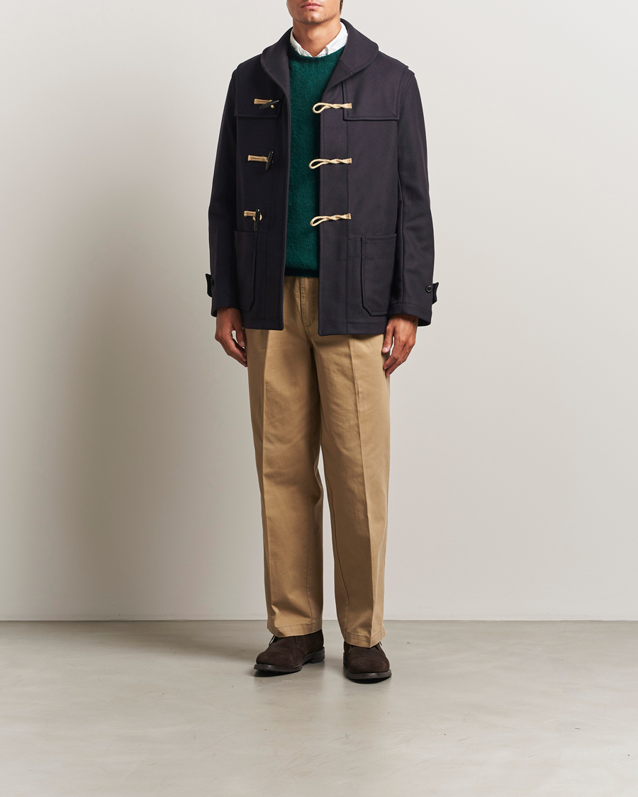 Herr | Jackor | Gloverall | Shawl Collar Duffle Jacket Navy
