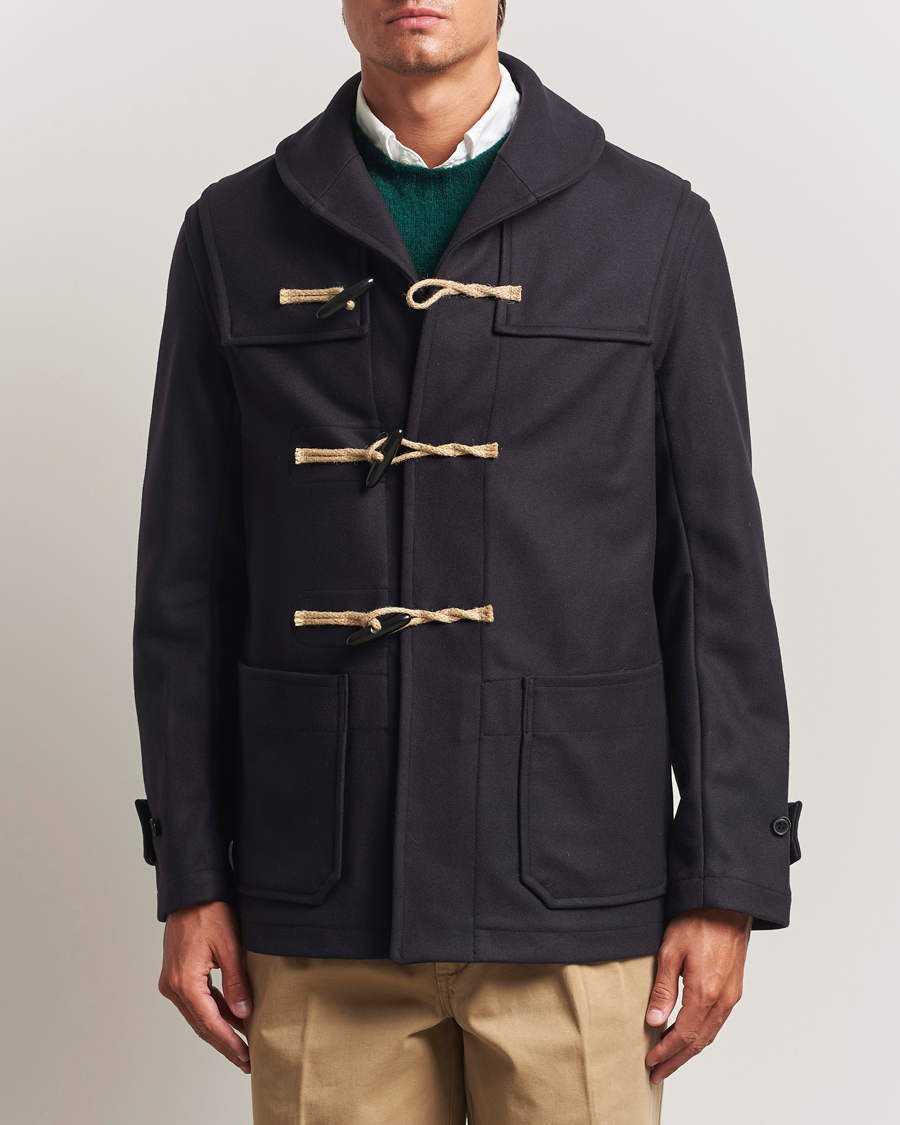 Herr | Jackor | Gloverall | Shawl Collar Duffle Jacket Navy