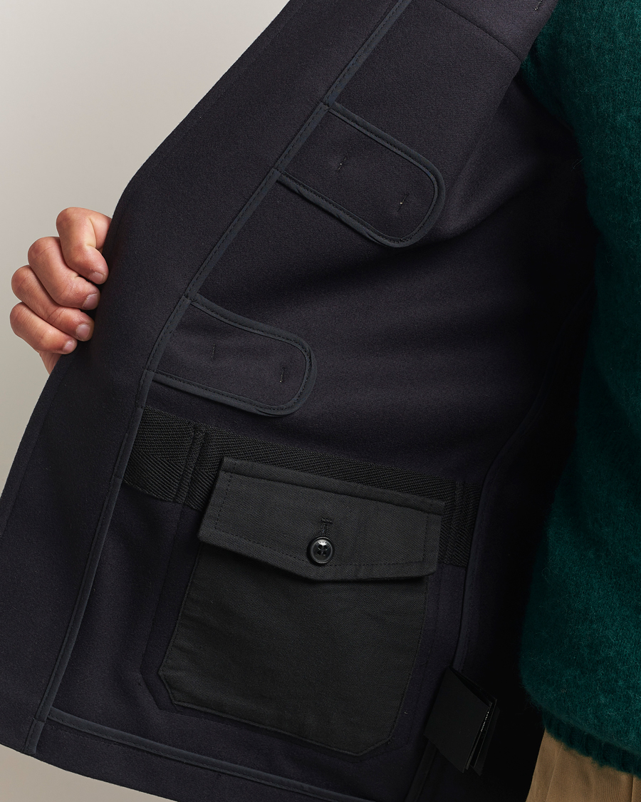 Herr | Jackor | Gloverall | Shawl Collar Duffle Jacket Navy