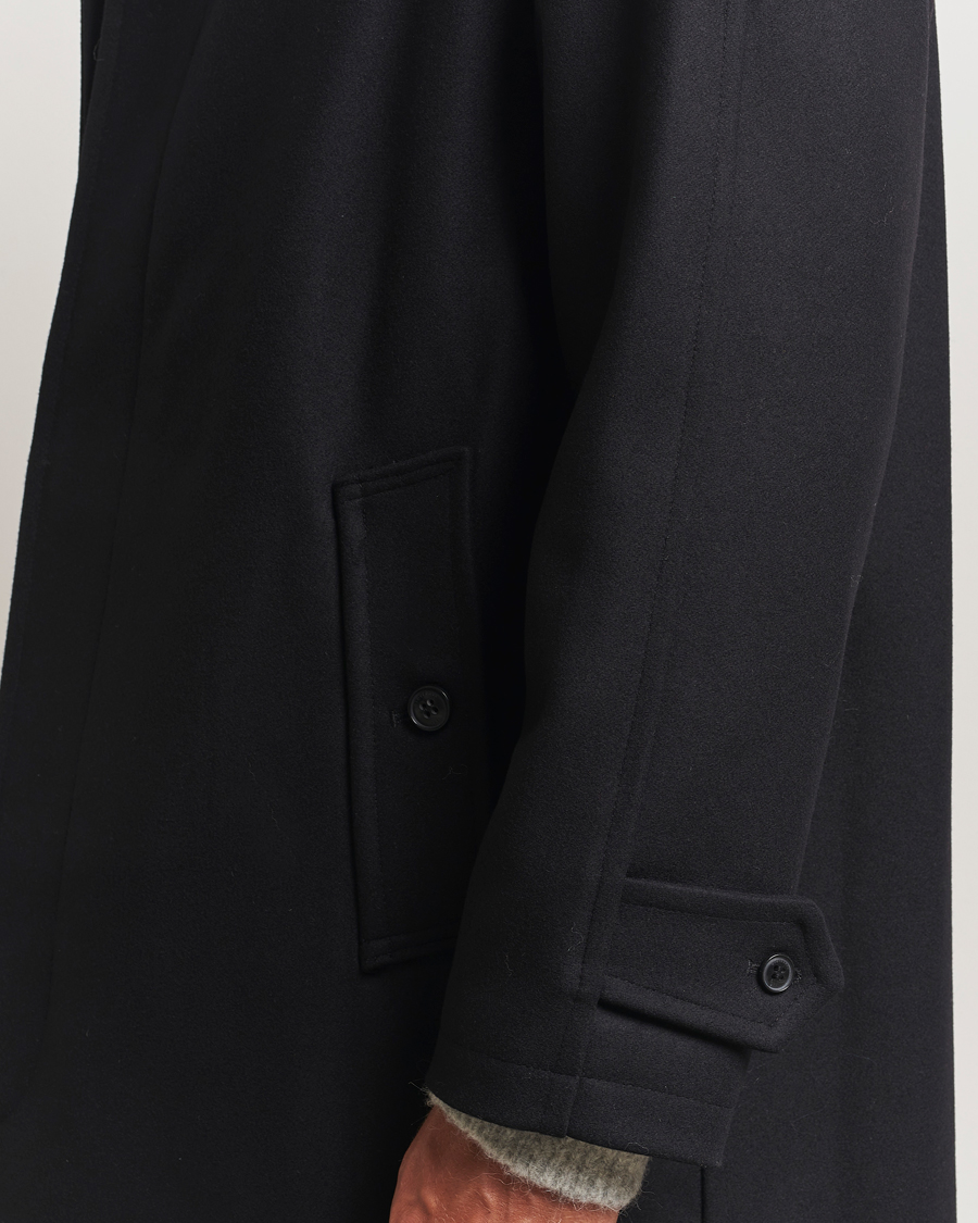 Herr | Jackor | Gloverall | Wool Mac Coat Black