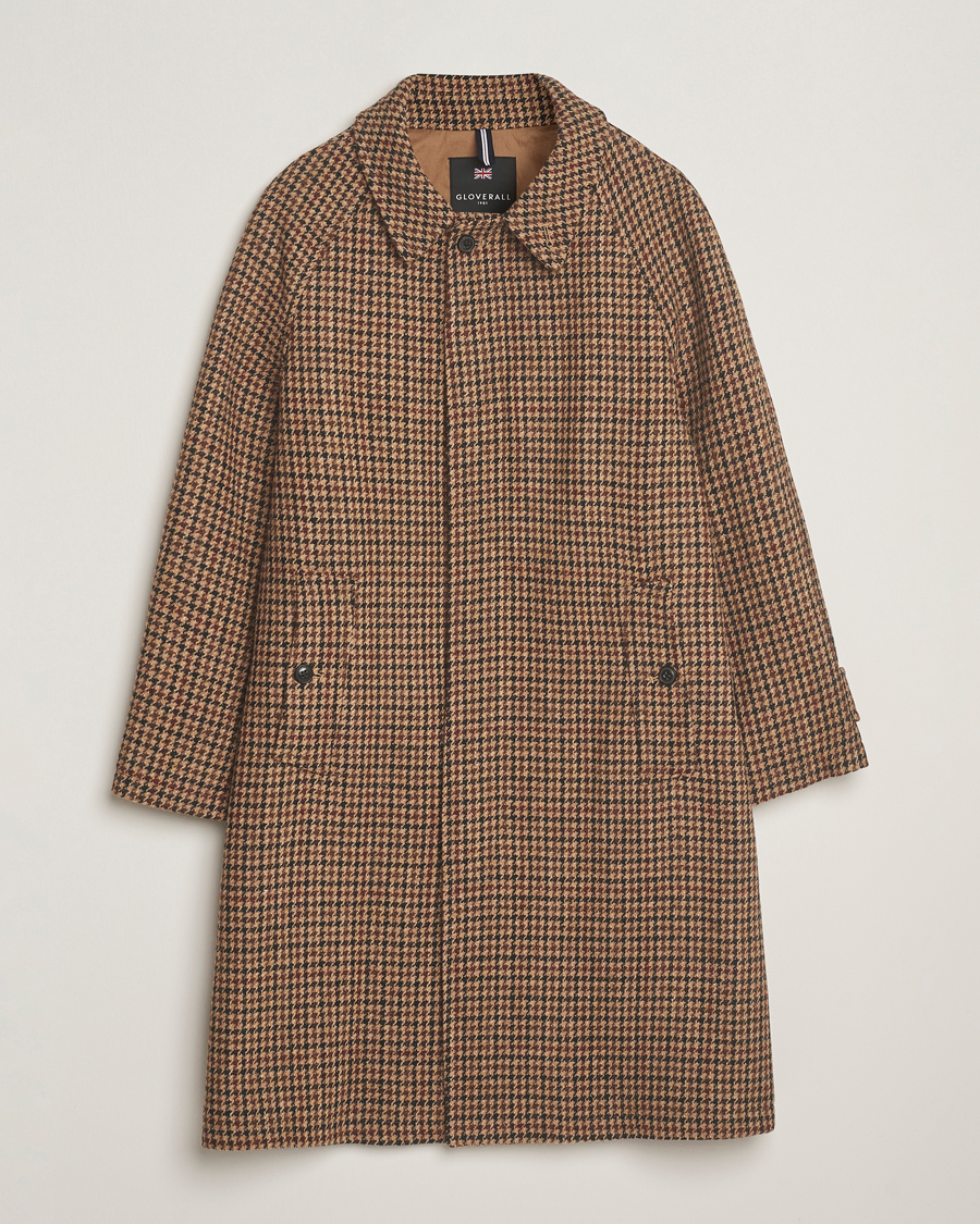 Herr | Jackor | Gloverall | Harris Tweed Mac Coat Brown