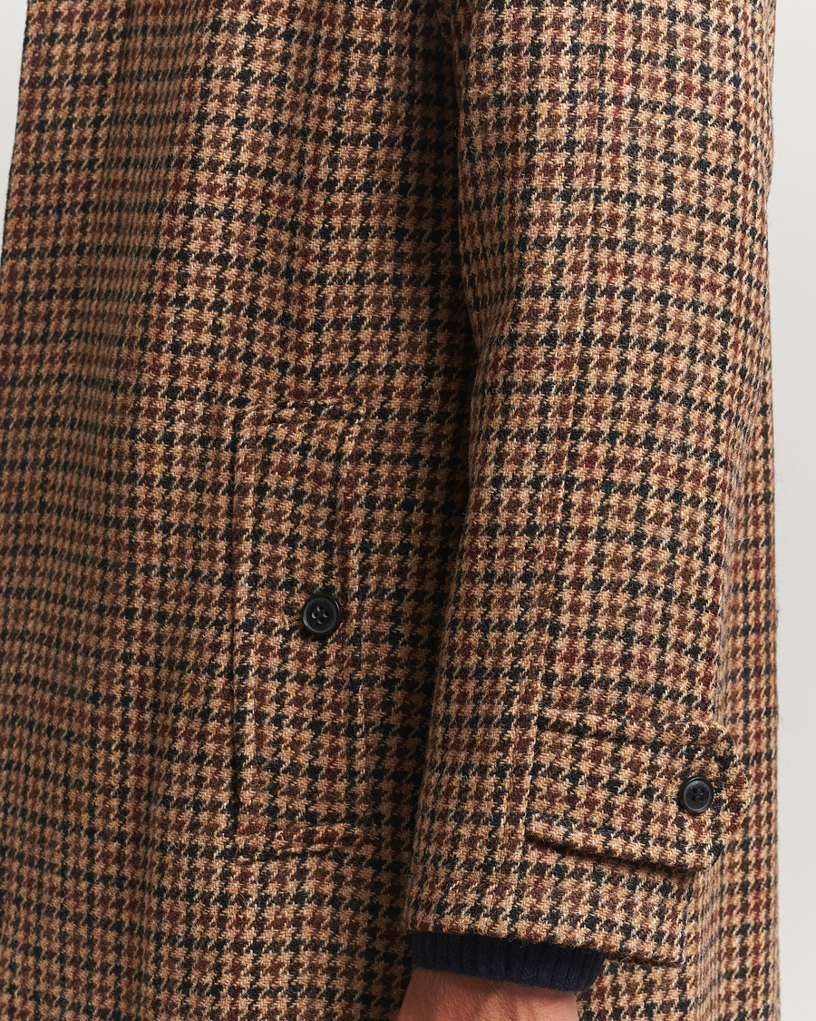Herr | Jackor | Gloverall | Harris Tweed Mac Coat Brown