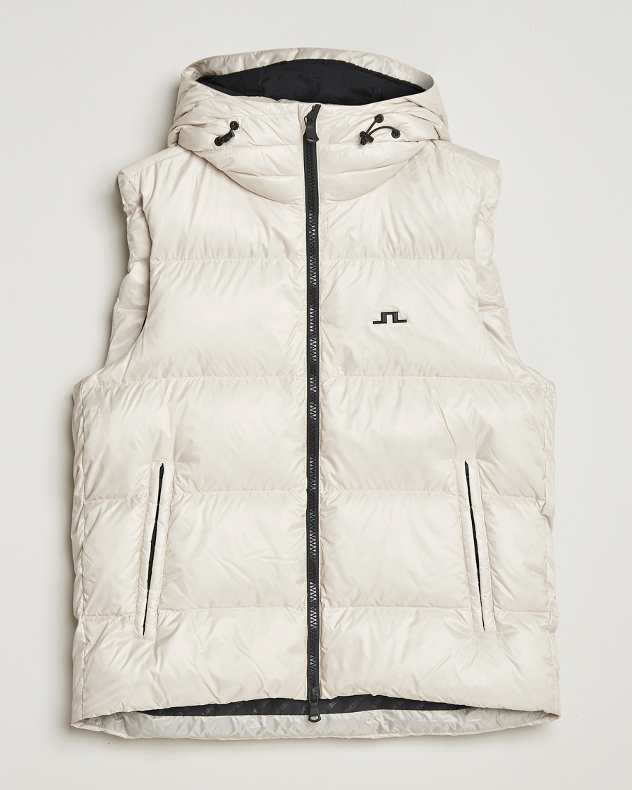 Herr | Västar | J.Lindeberg | Daryl Down Hooded Vest Moonbeam