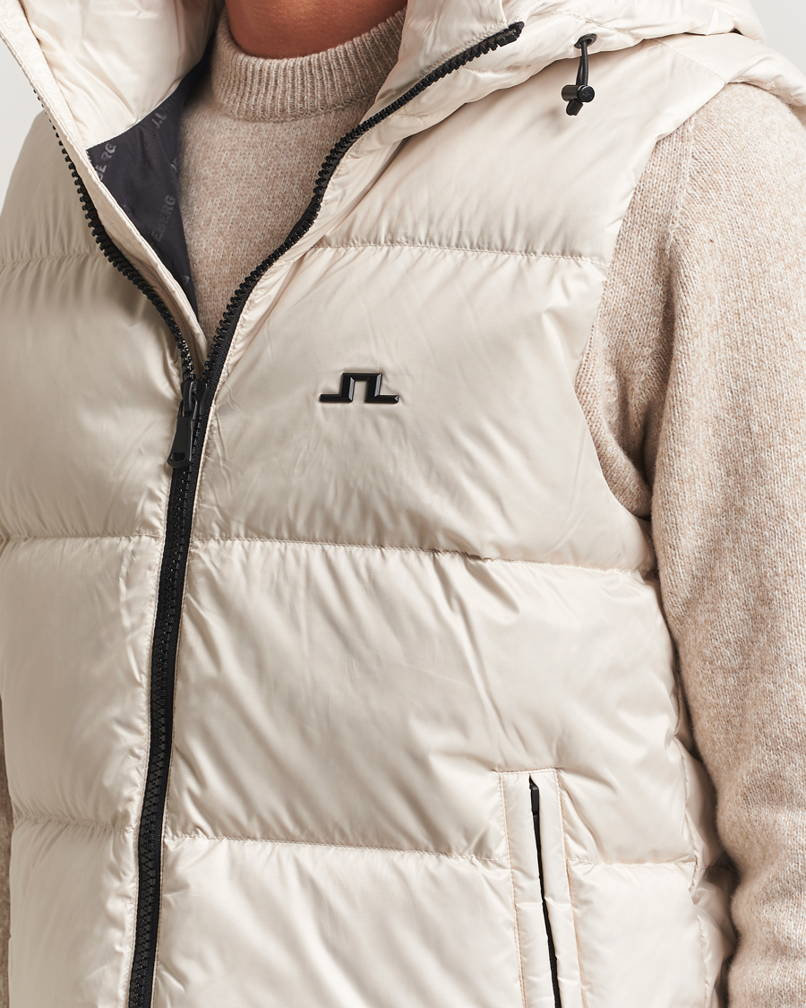 Herr | Jackor | J.Lindeberg | Daryl Down Hooded Vest Moonbeam