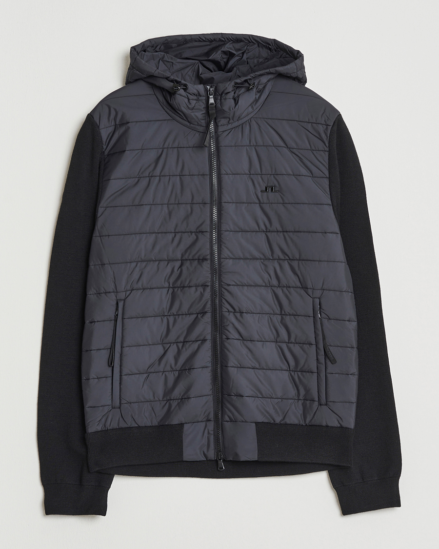 Herr | Jackor | J.Lindeberg | Thorn Hooded Hybrid Jacket Black