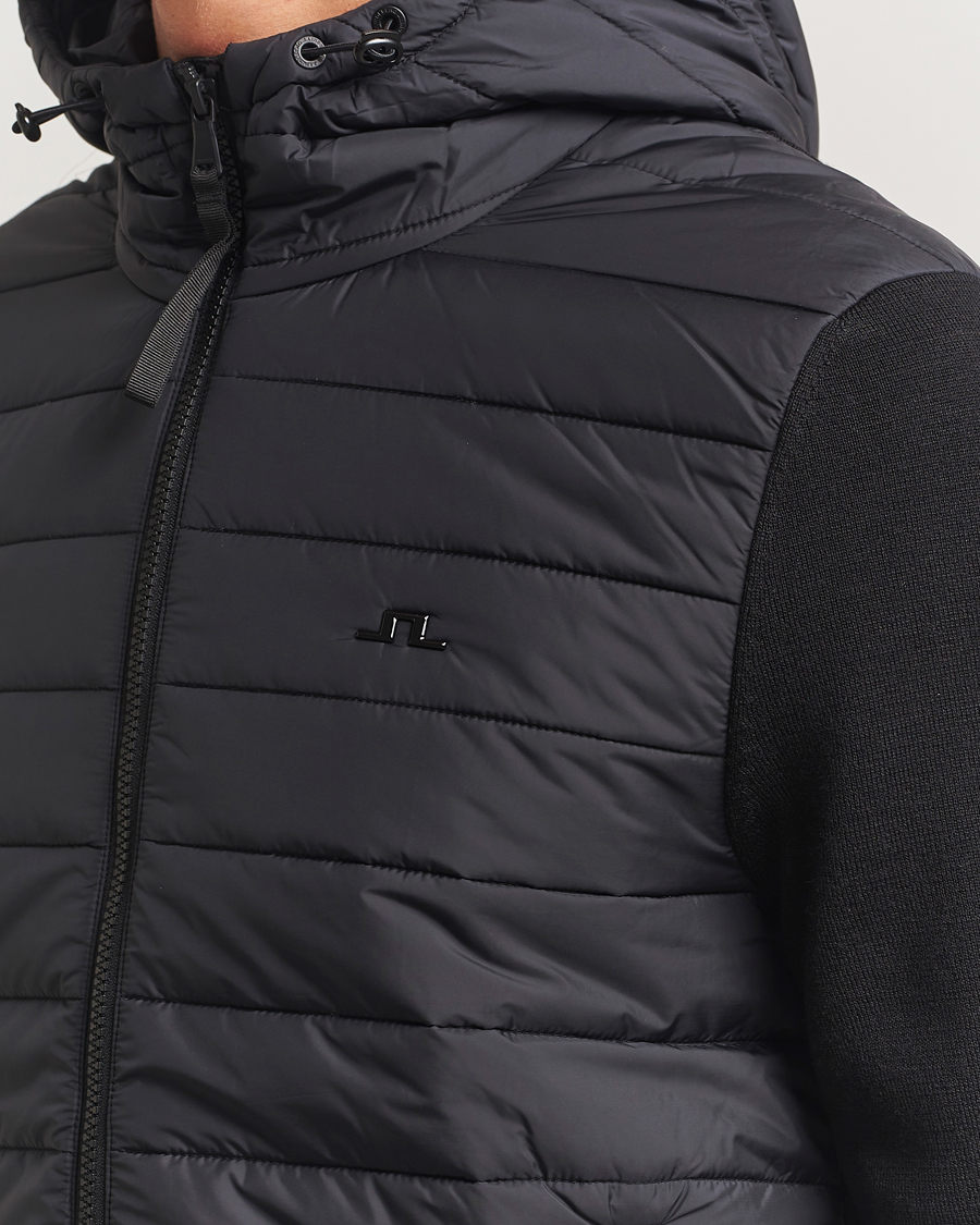 Herr | Jackor | J.Lindeberg | Thorn Hooded Hybrid Jacket Black