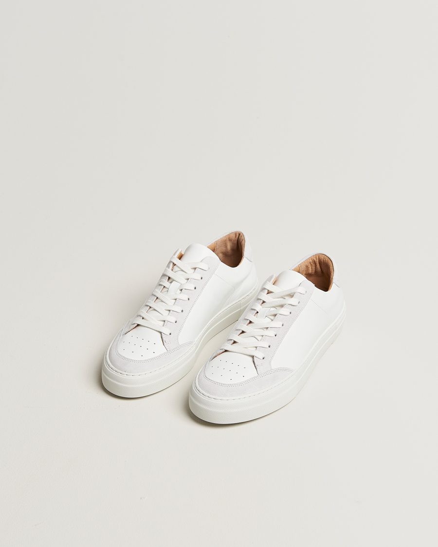 Herr | Sneakers | J.Lindeberg | Art Signature Leather/Suede Sneaker White