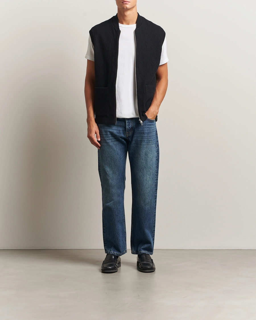 Herr | Tröjor | NN07 | Boiled Wool Vest Black