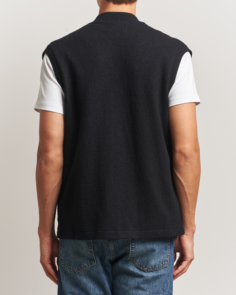 Herr | Tröjor | NN07 | Boiled Wool Vest Black