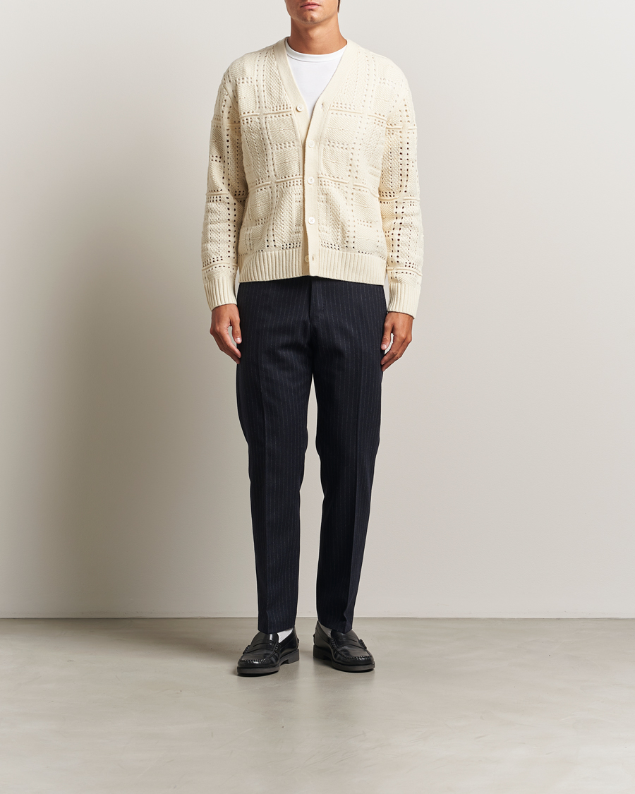 Herr | Tröjor | NN07 | Tobias Knitted Cardigan Ivory