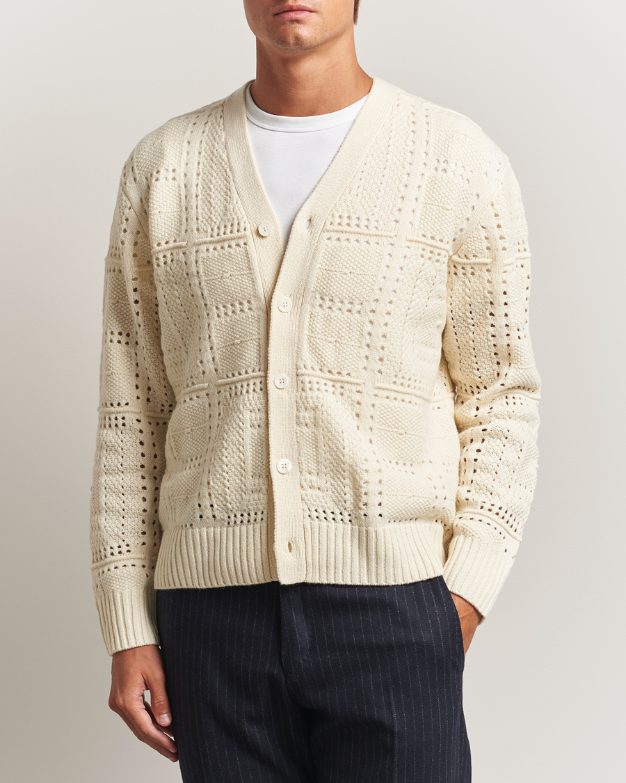 Herr | Tröjor | NN07 | Tobias Knitted Cardigan Ivory