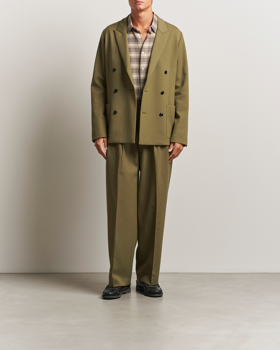 Herr | Kavajer | NN07 | Jordin Wool Double Breasted Blazer Firene Green