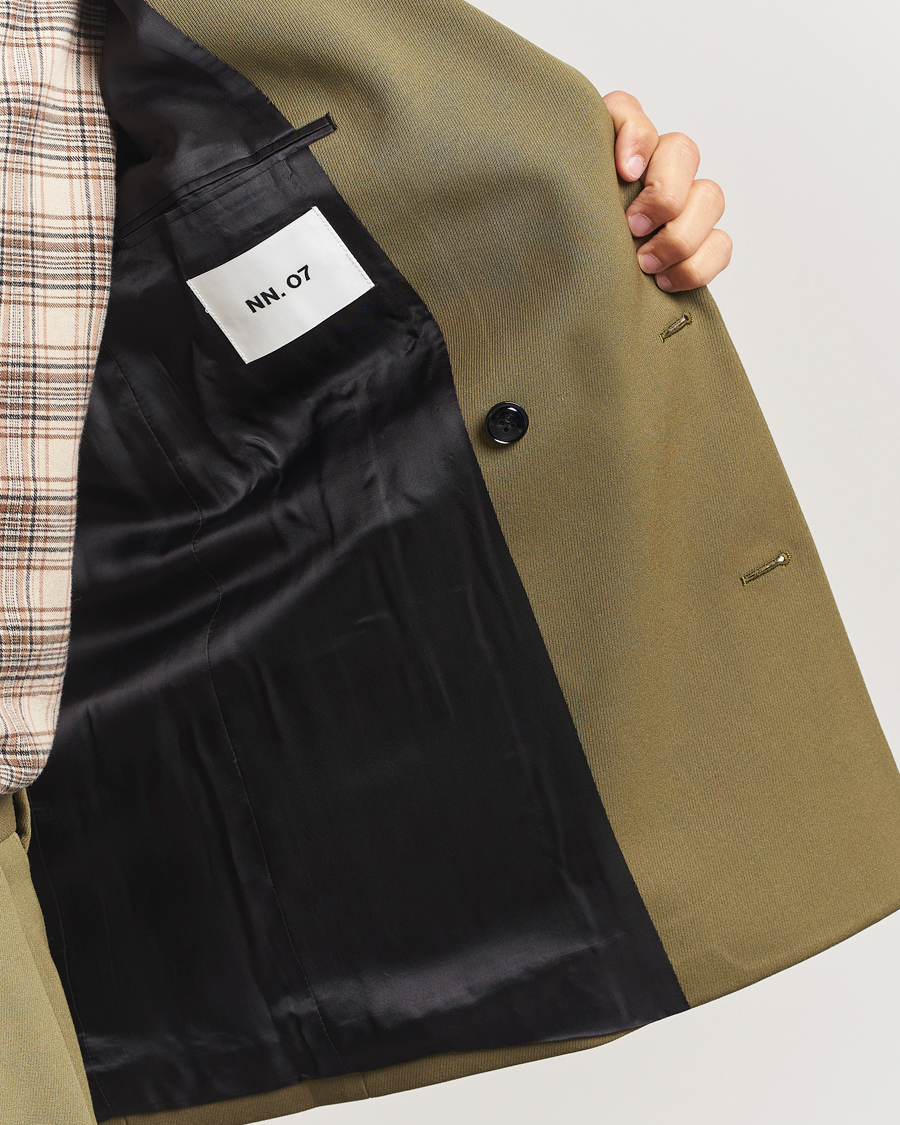 Herr | Kavajer | NN07 | Jordin Wool Double Breasted Blazer Firene Green