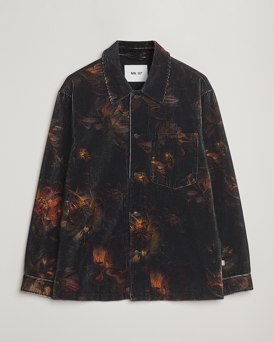 Herr | Skjortor | NN07 | Blaze Printed Corduroy Overshirt Multi