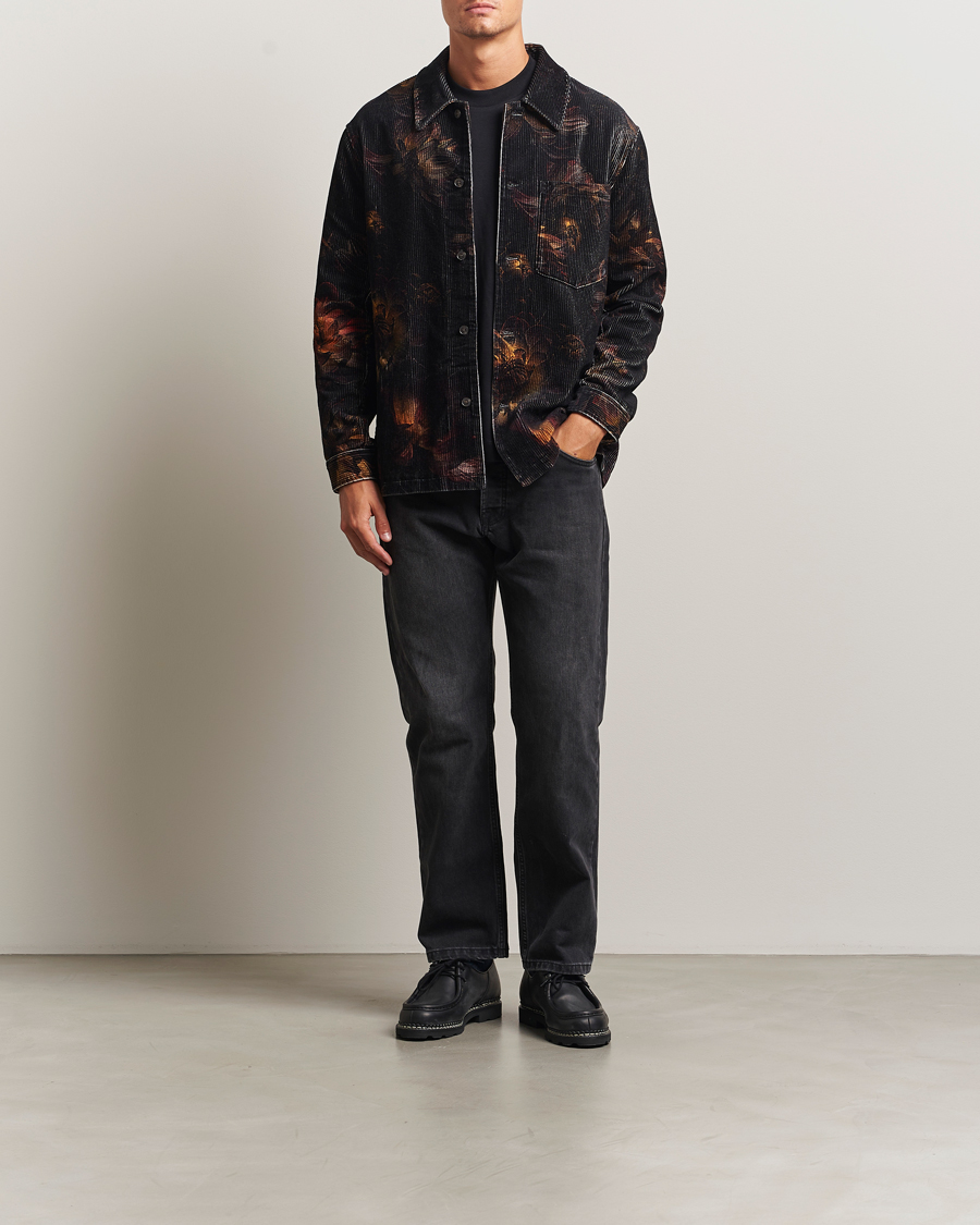Herr | Skjortor | NN07 | Blaze Printed Corduroy Overshirt Multi