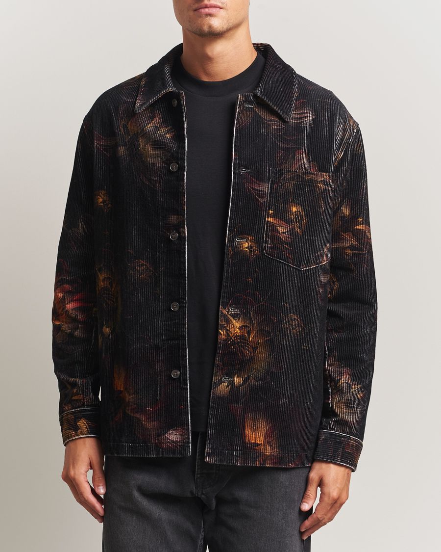 Herr | Skjortor | NN07 | Blaze Printed Corduroy Overshirt Multi