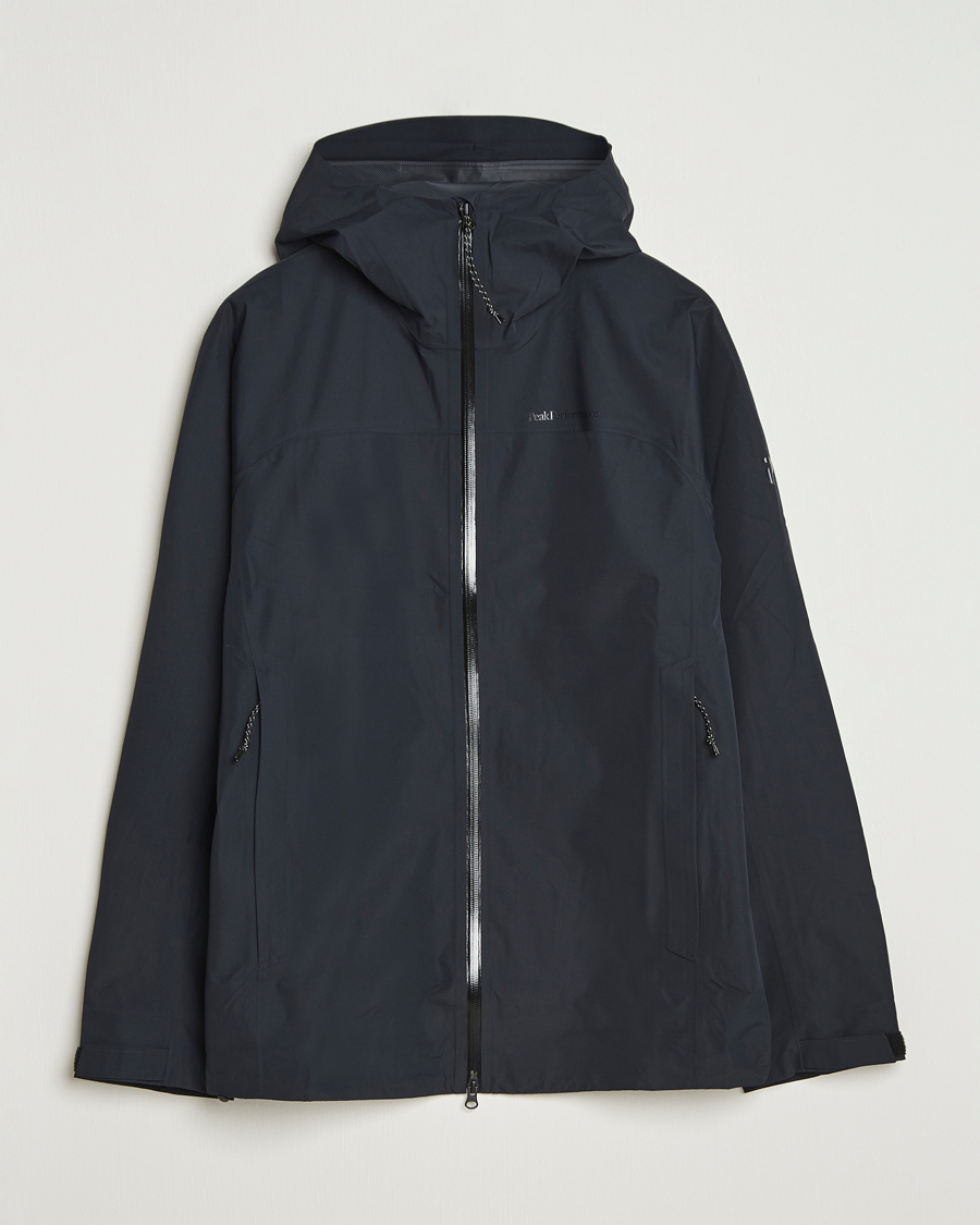 Herr | Jackor | Peak Performance | Treeline Shell Hooded Jacket Black