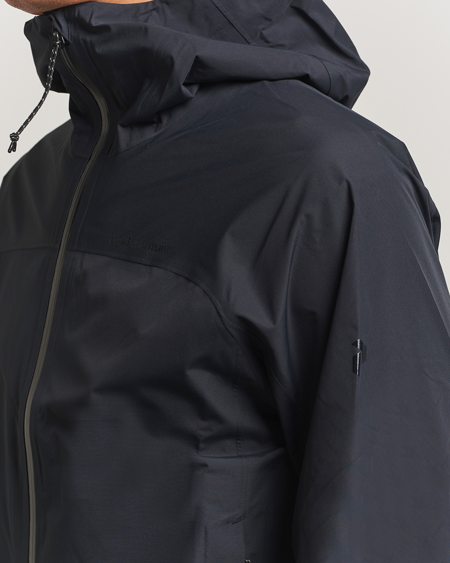 Herr | Jackor | Peak Performance | Treeline Shell Hooded Jacket Black