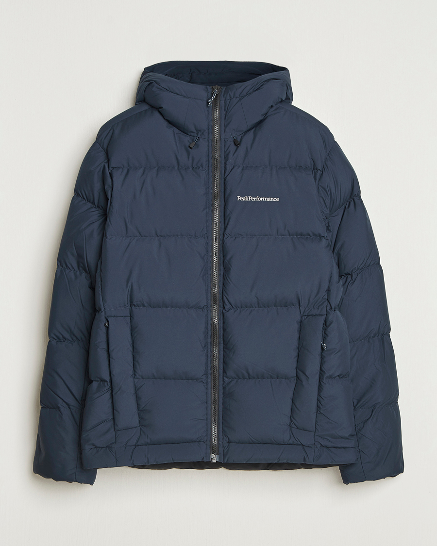 Herr | Jackor | Peak Performance | Rivel Down Hooded Jacket Blue Shadow